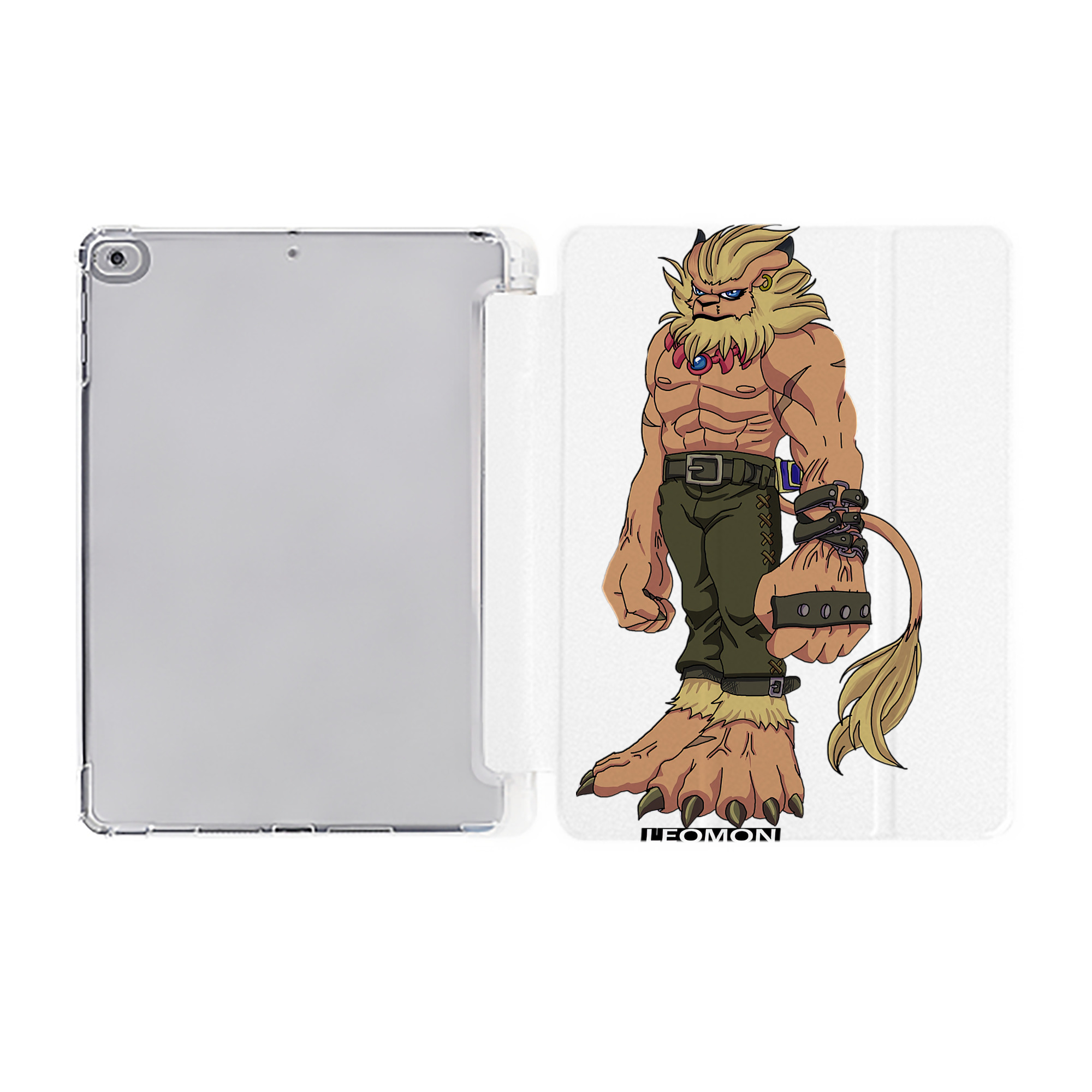 （画像用） Digimon デジタルモンスター/デジモン IPad ケース ペン収納付き 三つ折りスタンド PUレザー×シリコン 対応機種9.5/10.5/10.9インチ